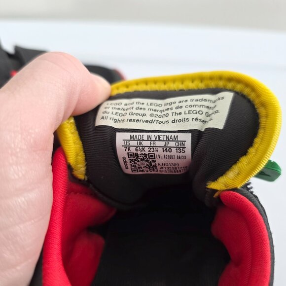 ADIDAS x LEGO Collab Toddler Sport Sneaker Hook & Loop Primary Colors Baby Shoes - Picture 10 of 11